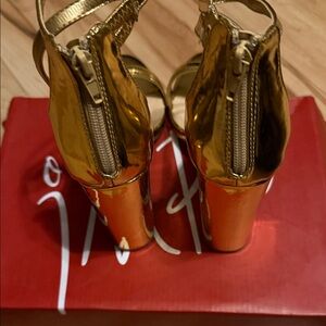 Gold Platform Heels